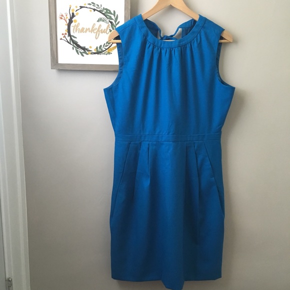 J. Crew Dresses & Skirts - J Crew turquoise blue work shift dress 12p